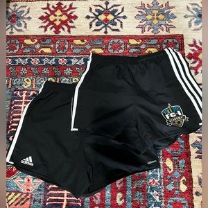 Adidas soccer shorts with club logo